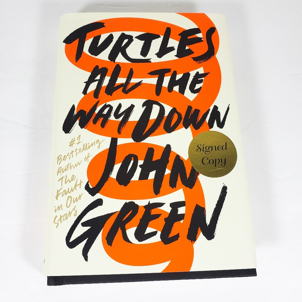 Signed John Green Turtles All The Way Down Autographed Hardcover Book NEW